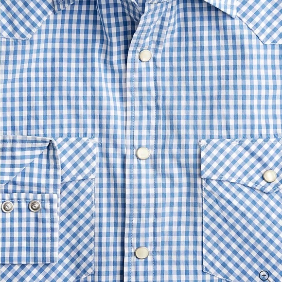 J crew Secret Wash cotton poplin western shirt - Picture 2 of 5